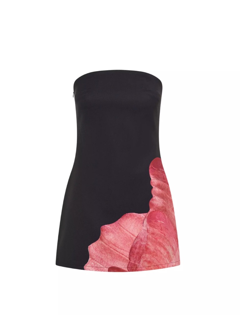 Nwt Rq The Label Palmer Mini Dress Petal Strapless Sz 8 — image 3 of 8